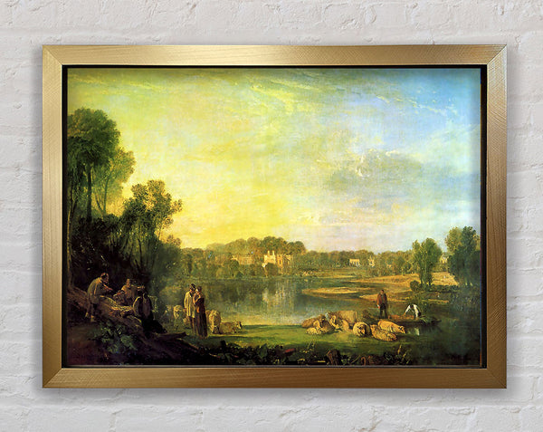 Joseph Mallord Turner Popes Villa At Twickenham Framed Print