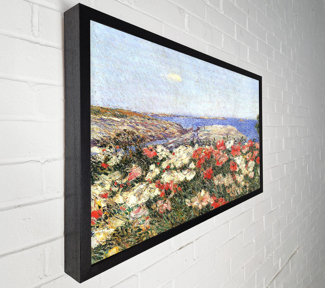  A Canvas Print of Hassam Poppies On The Isles Of Shoals Canvas Print