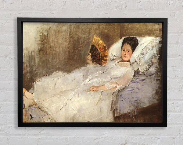 Morisot Portrait Of Madame Hubard Framed Print