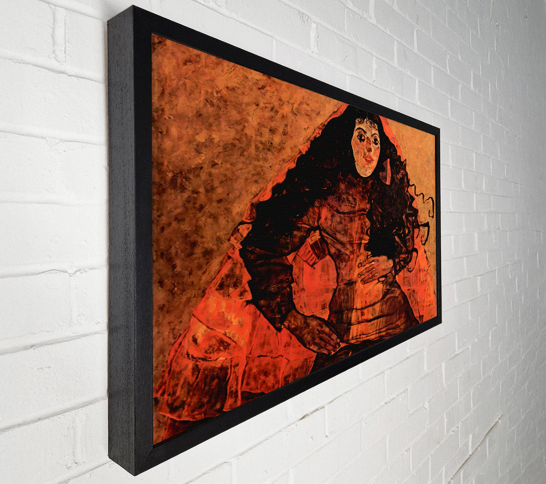  A Canvas Print of Schiele Portrait Of Trude Engel Canvas Wall Art