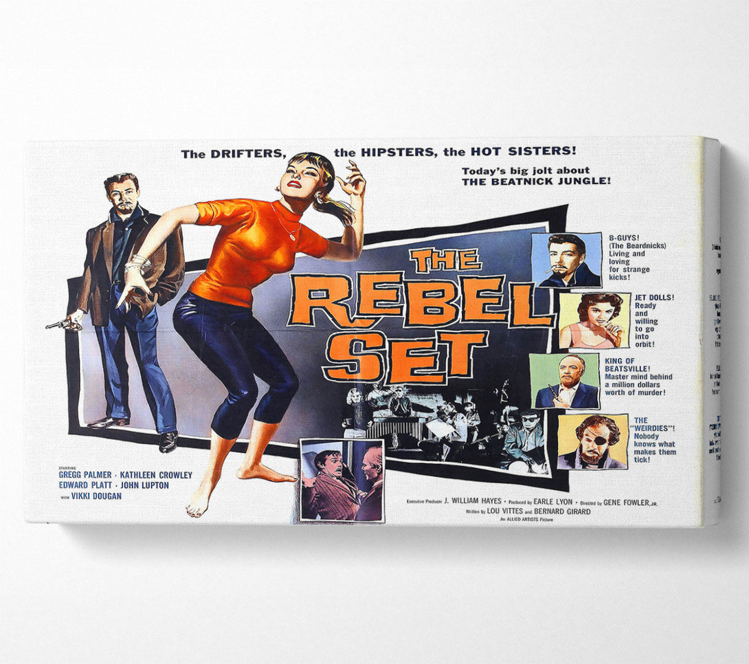  A Canvas Print of Rebel Set Poster 2 Canvas Print