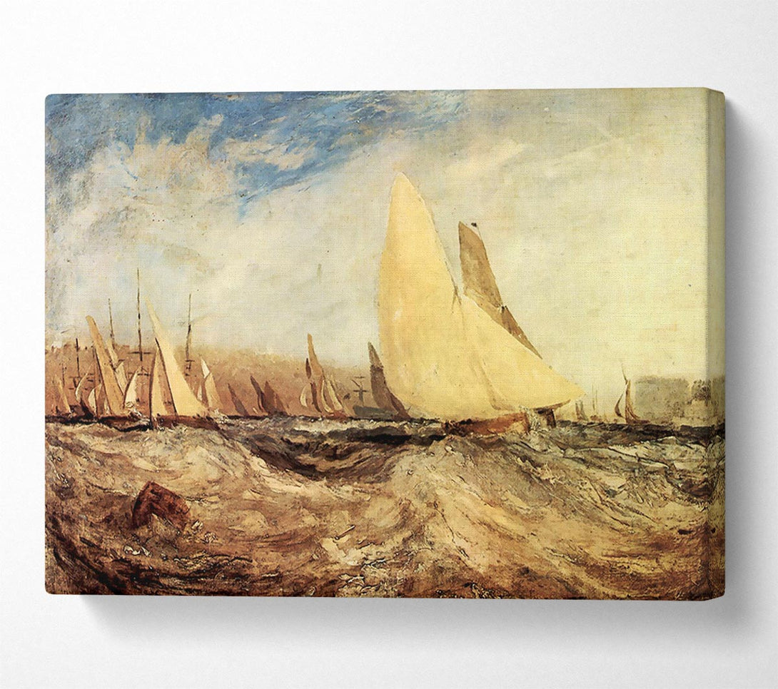  A Canvas Print of Joseph Mallord Turner Regatta Canvas Print