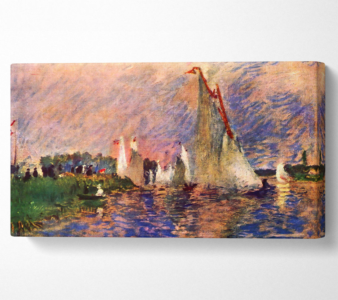  A Canvas Print of Renoir Regatta In Argenteui Canvas Print