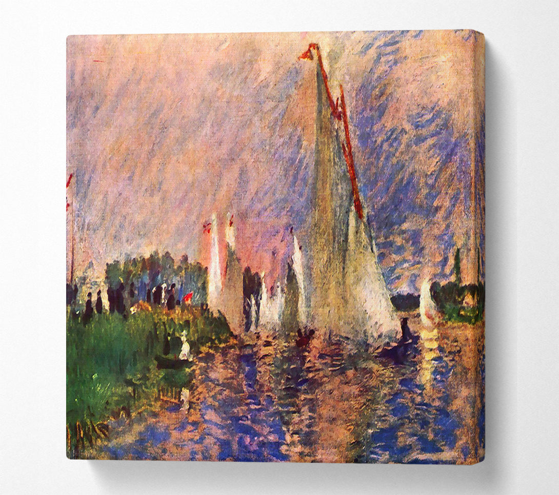  A Canvas Print of Renoir Regatta In Argenteui Canvas Print