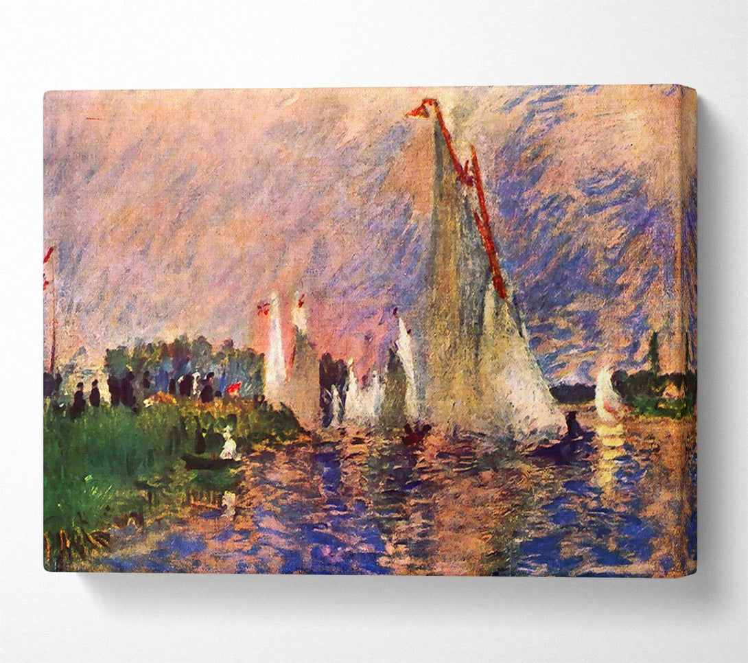  A Canvas Print of Renoir Regatta In Argenteui Canvas Print
