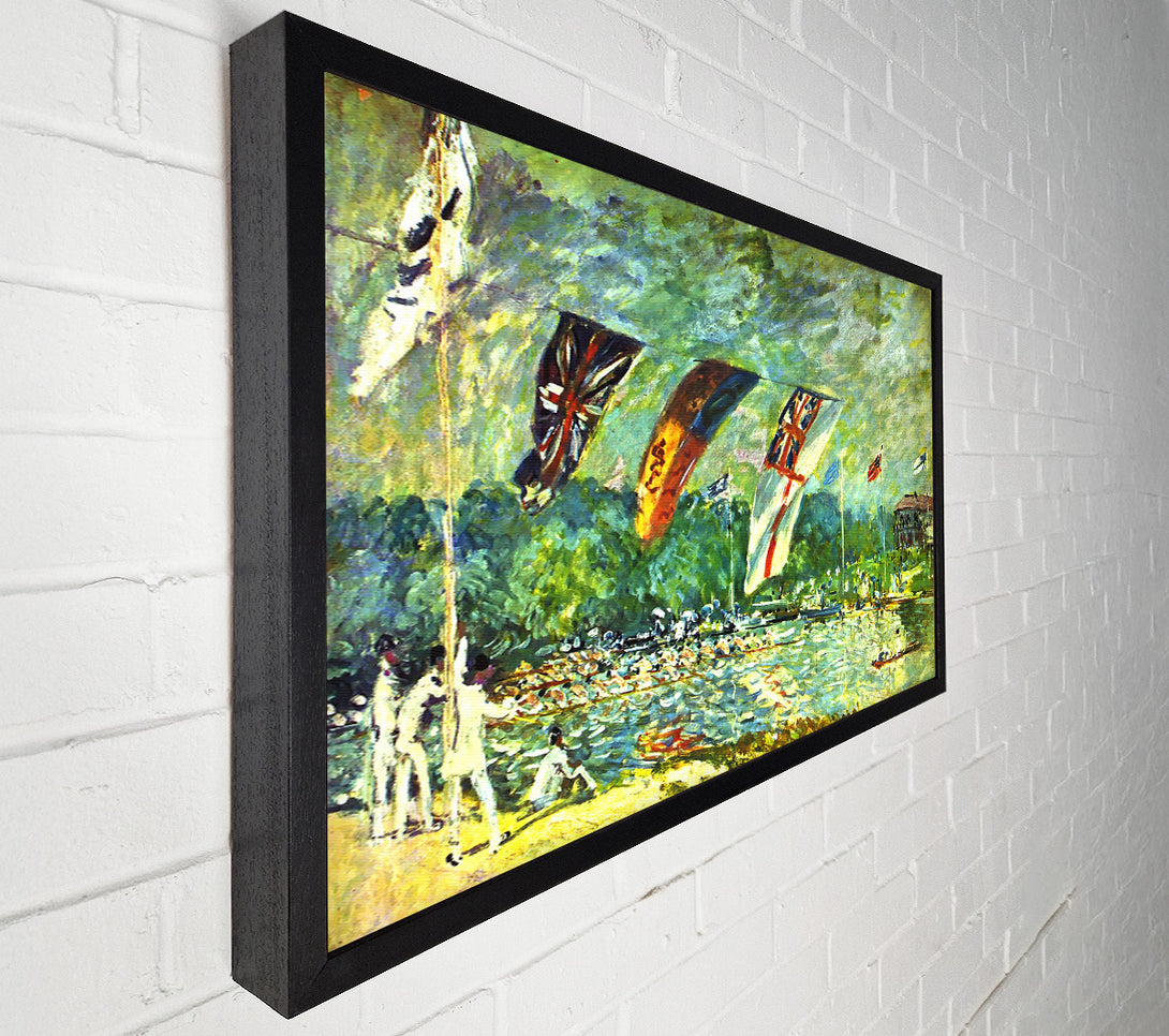  A Canvas Print of Sisley Regatta In Molesey Canvas Wall Art