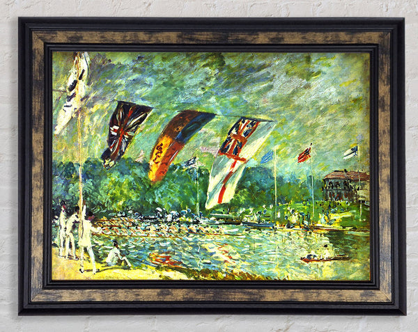 Sisley Regatta In Molesey Framed Print
