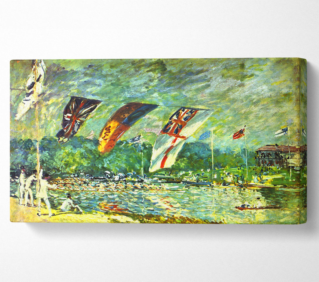  A Canvas Print of Sisley Regatta In Molesey Canvas Wall Art