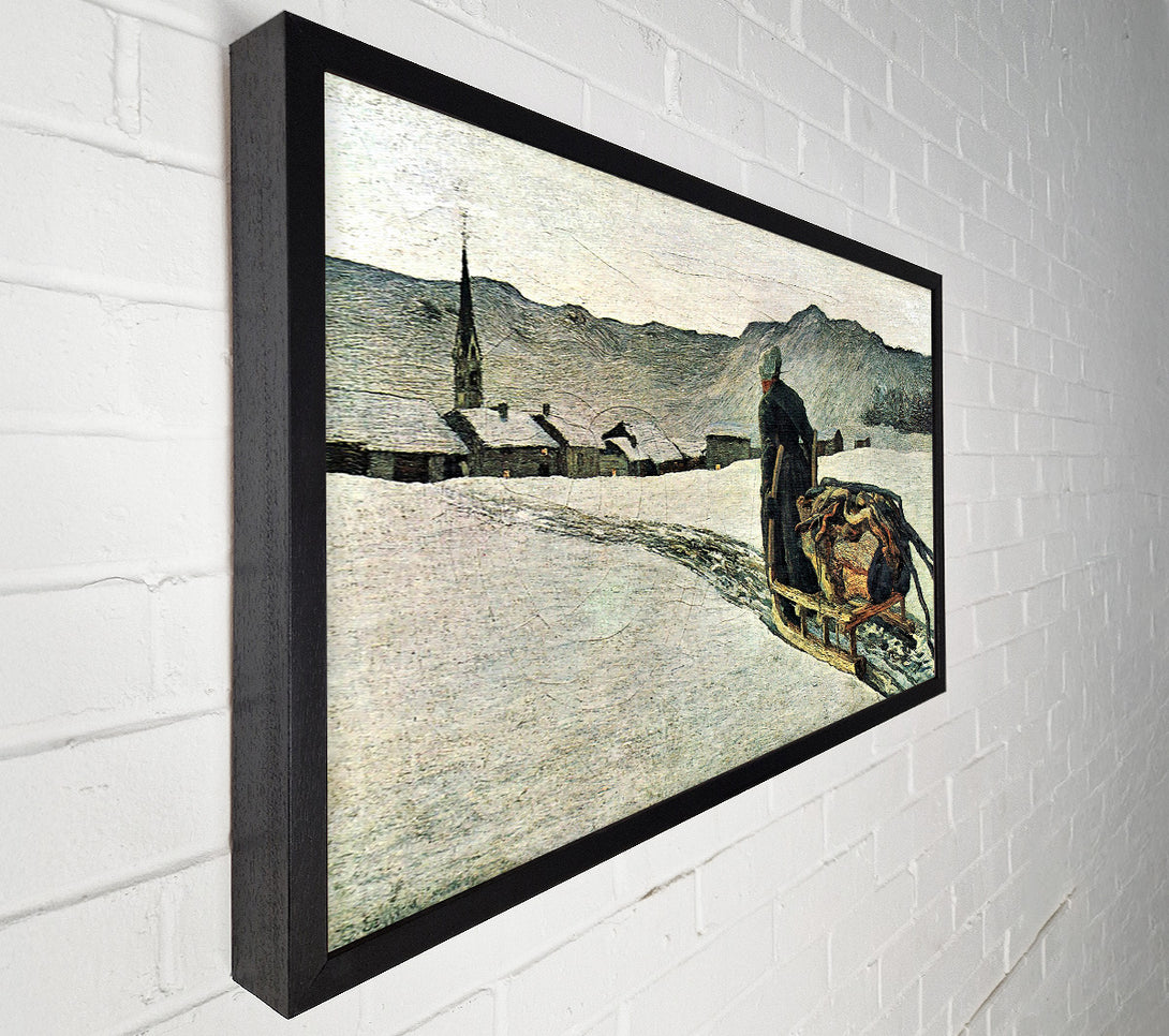  A Canvas Print of Segantini Return From The Forest Canvas Print