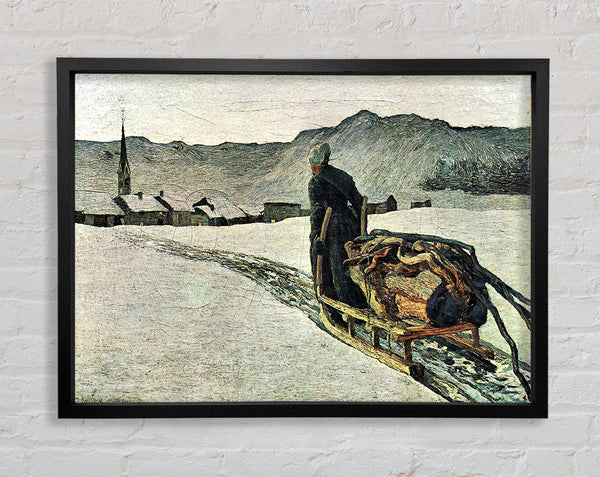 Segantini Return From The Forest Framed Print