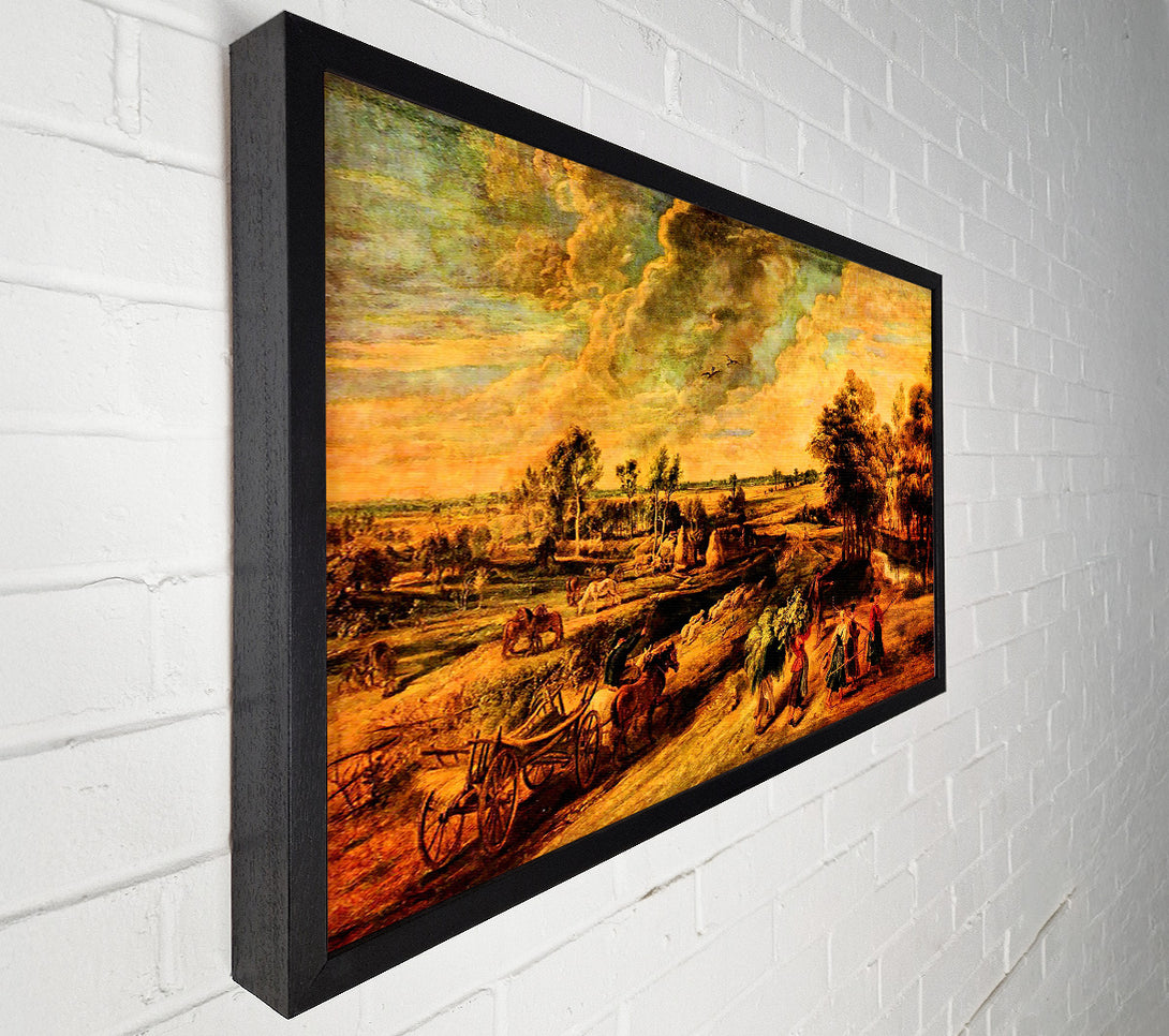  A Canvas Print of Rubens Return Of The Farmers From The Field Canvas Art