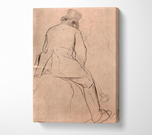  A Canvas Print of Degas Rider Canvas Wall Art