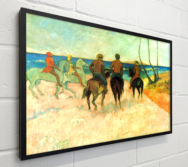 Gauguin Riding On The Beach 2