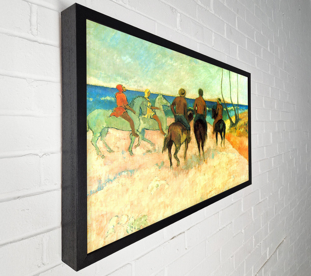  A Canvas Print of Gauguin Riding On The Beach 2 Canvas Print
