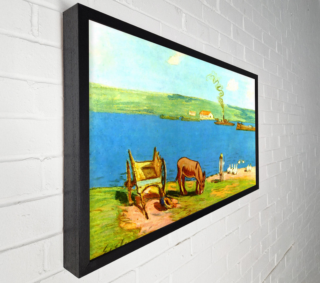  A Canvas Print of Sisley River Bank Canvas Print