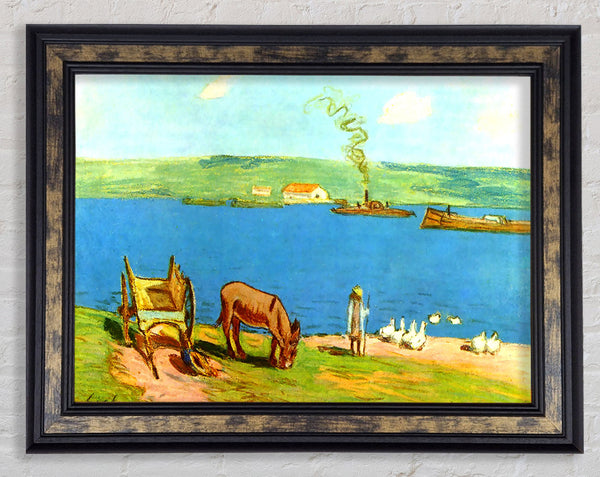 Sisley River Bank Framed Print