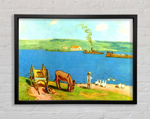 Sisley River Bank Framed Print