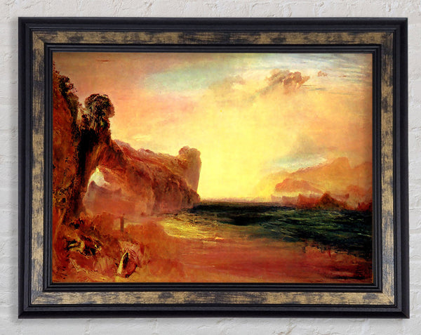 Joseph Mallord Turner Rocky Bay With Figures Framed Print