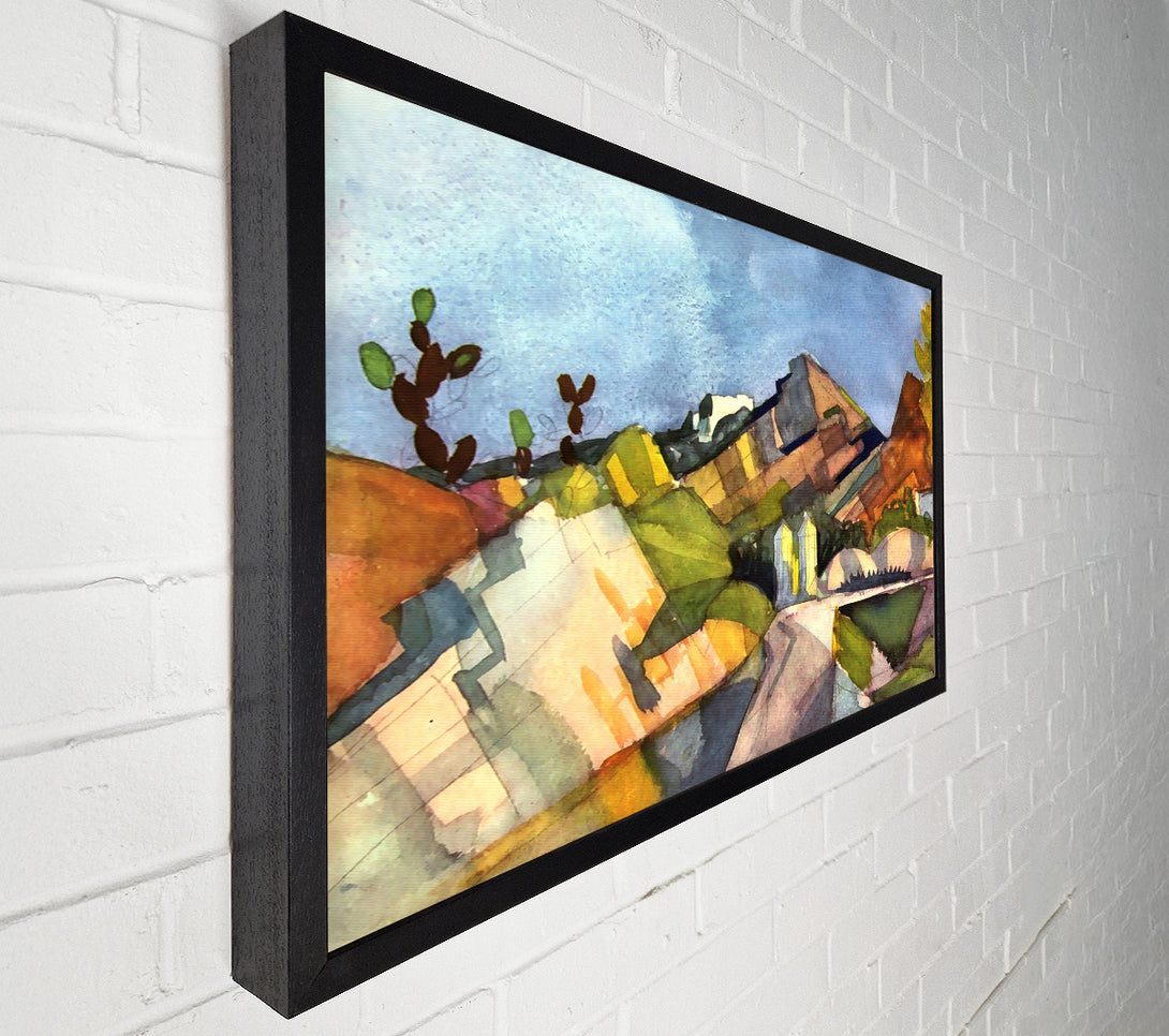  A Canvas Print of August Macke Rocky Landscape Canvas Art