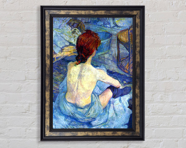 Toulouse Lautrec Rousse The Toilet Framed Print