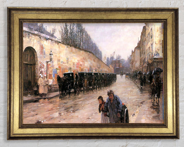 Hassam Rue Bonaparte Framed Print