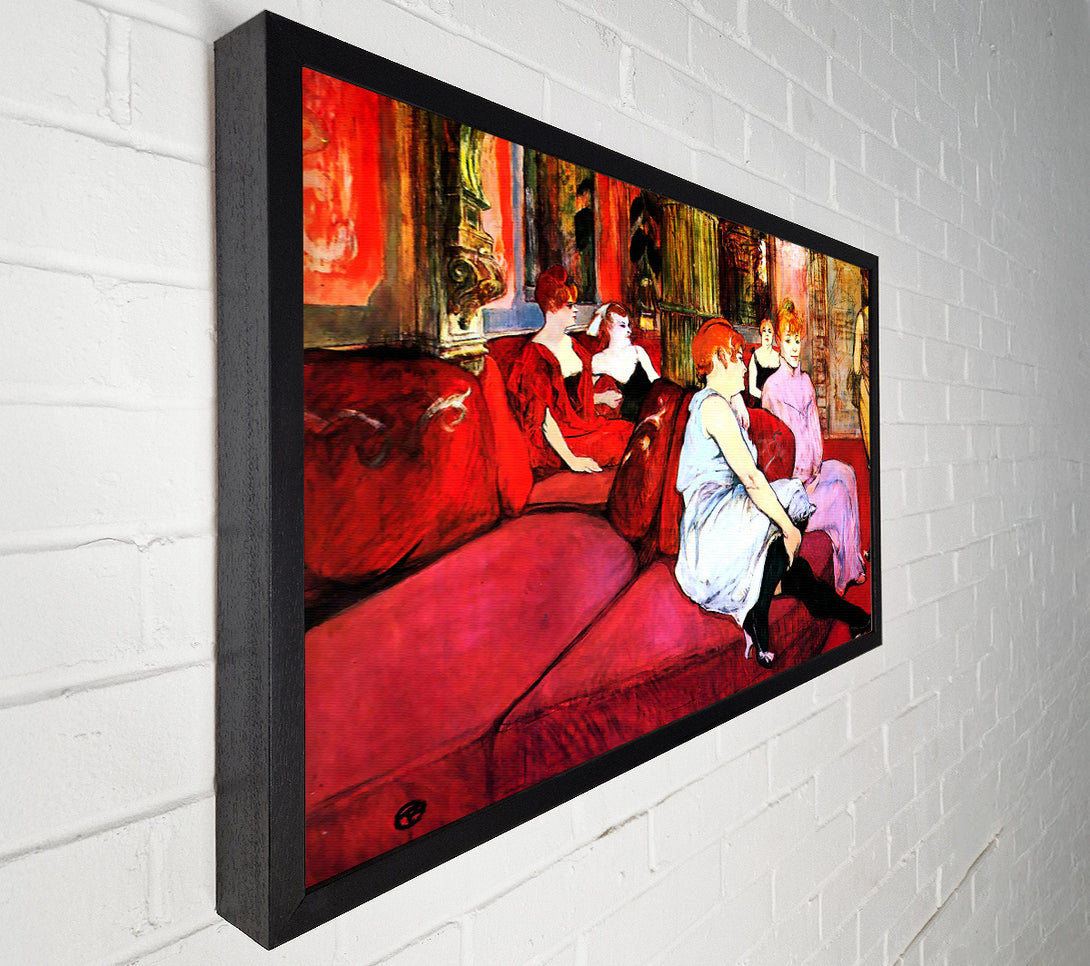  A Canvas Print of Toulouse Lautrec Salon In The Rue De Moulins Canvas Wall Art