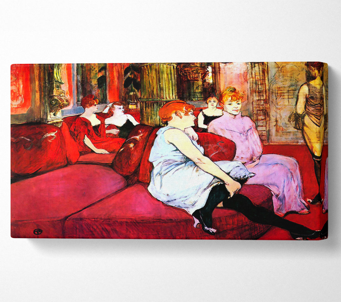  A Canvas Print of Toulouse Lautrec Salon In The Rue De Moulins Canvas Wall Art