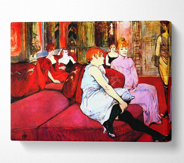  A Canvas Print of Toulouse Lautrec Salon In The Rue De Moulins Canvas Wall Art