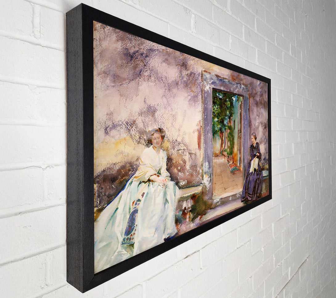  A Canvas Print of John Singer Sargent The Garden Wall Canvas Wall Art
