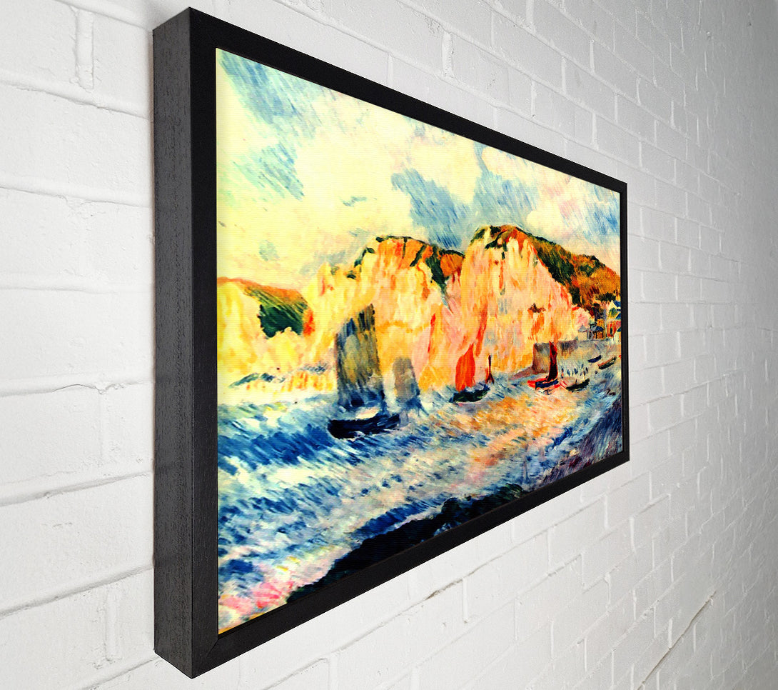  A Canvas Print of Renoir Sea And Cliffs Canvas Print