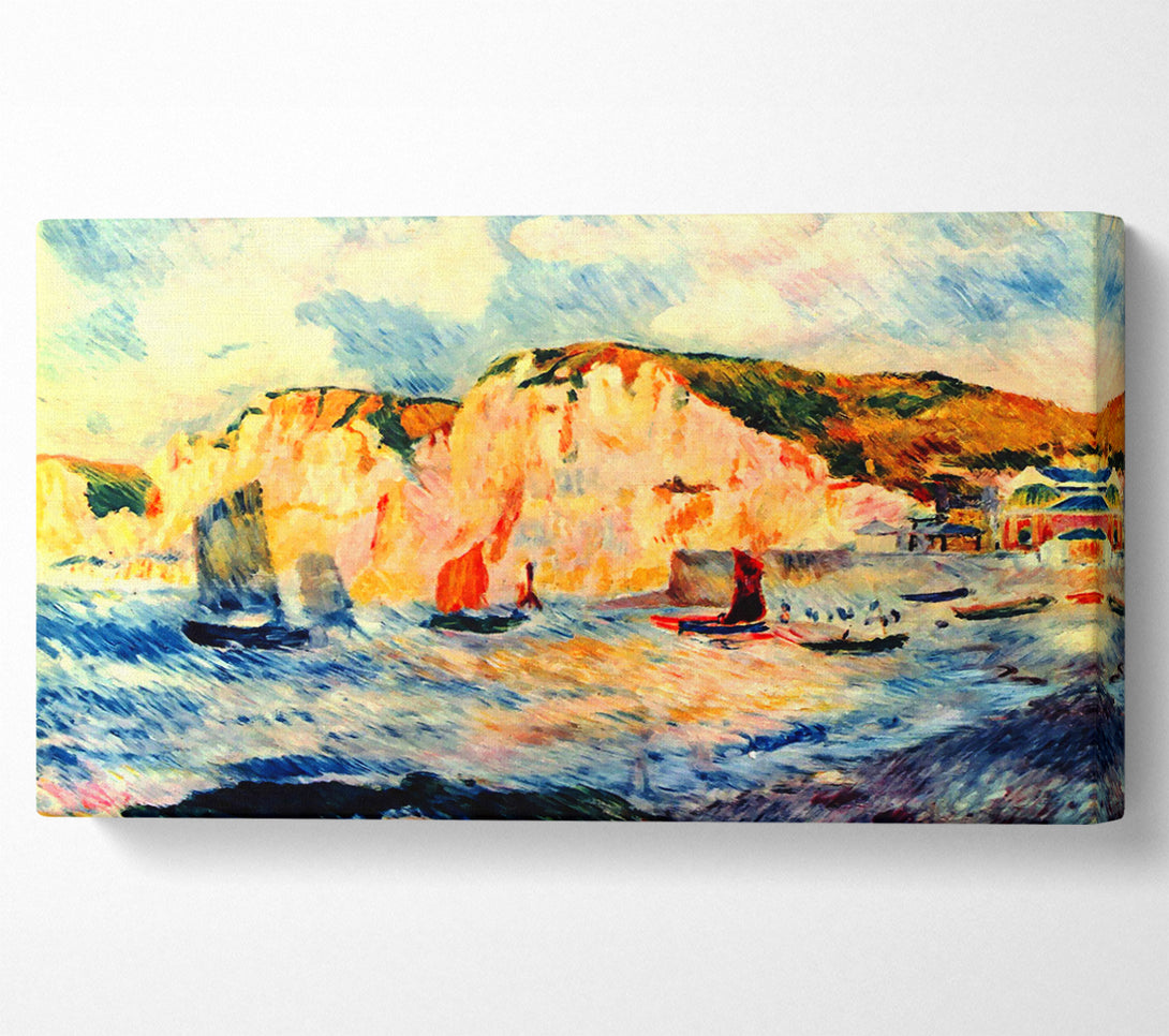  A Canvas Print of Renoir Sea And Cliffs Canvas Print