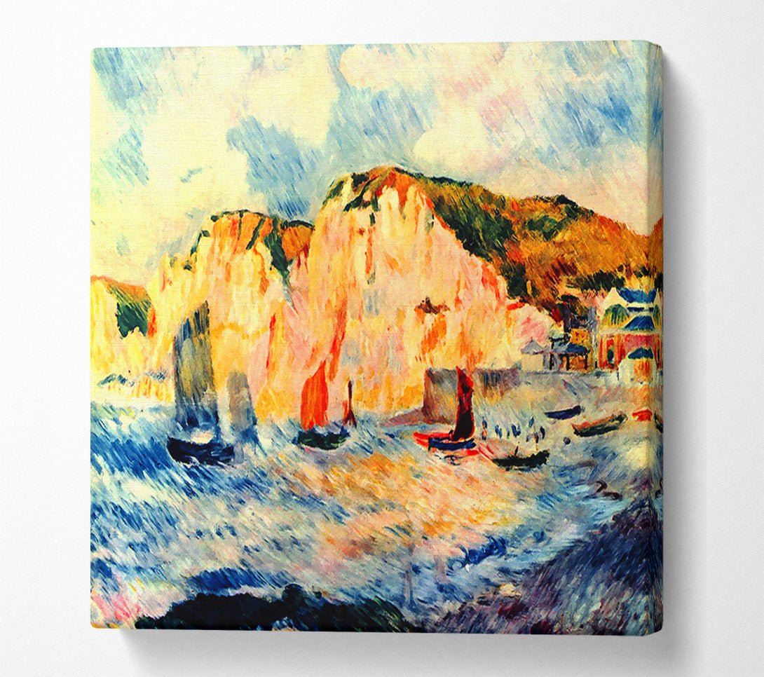  A Canvas Print of Renoir Sea And Cliffs Canvas Print