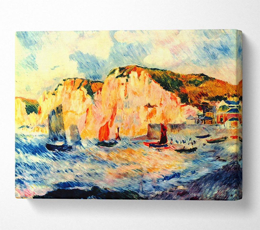  A Canvas Print of Renoir Sea And Cliffs Canvas Print