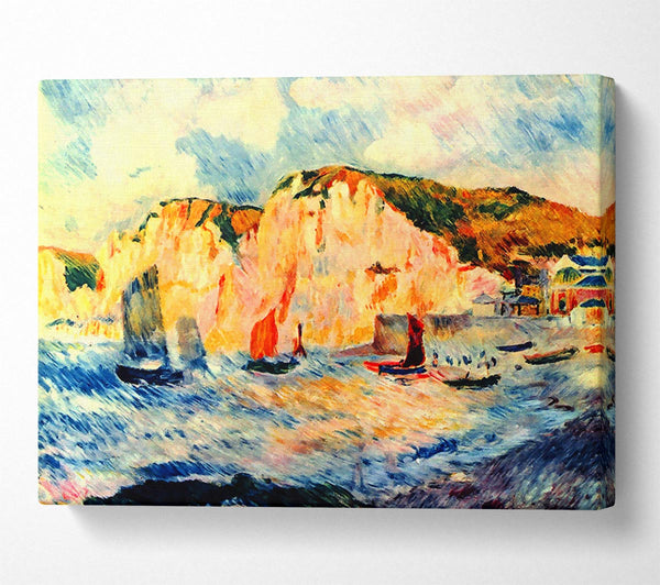  A Canvas Print of Renoir Sea And Cliffs Canvas Print
