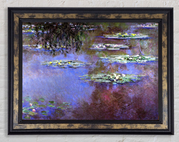 Monet Sea Roses Framed Print