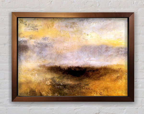 Joseph Mallord Turner Seascape With Storm Framed Print