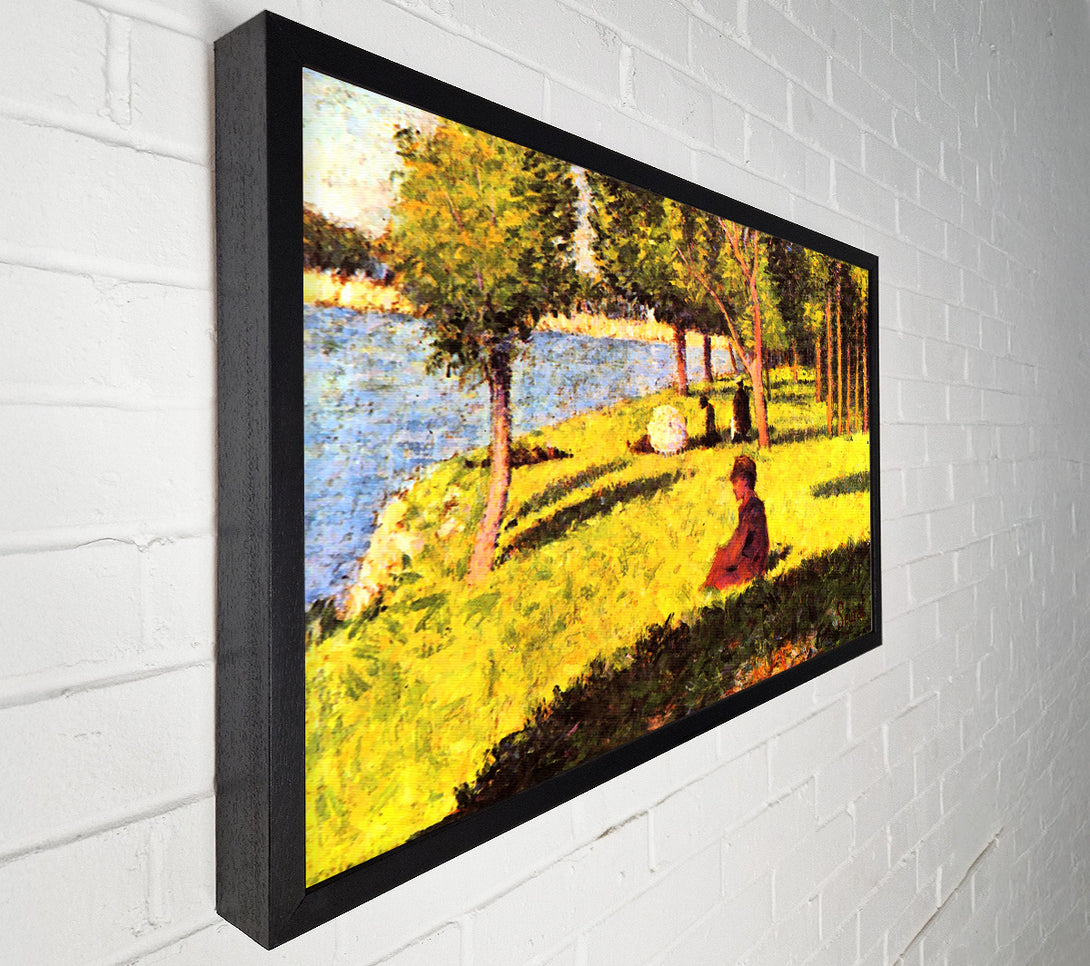  A Canvas Print of Seurat Seated Figure Canvas Wall Art