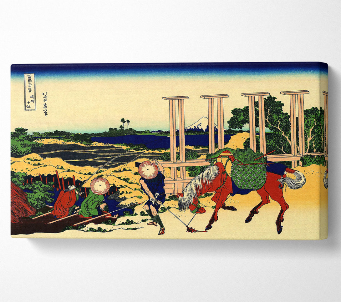  A Canvas Print of Hokusai Senju Canvas Print