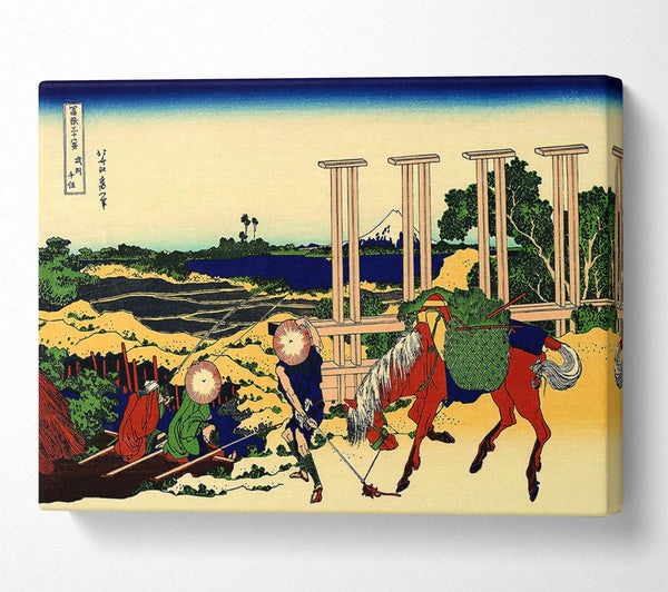  A Canvas Print of Hokusai Senju Canvas Print