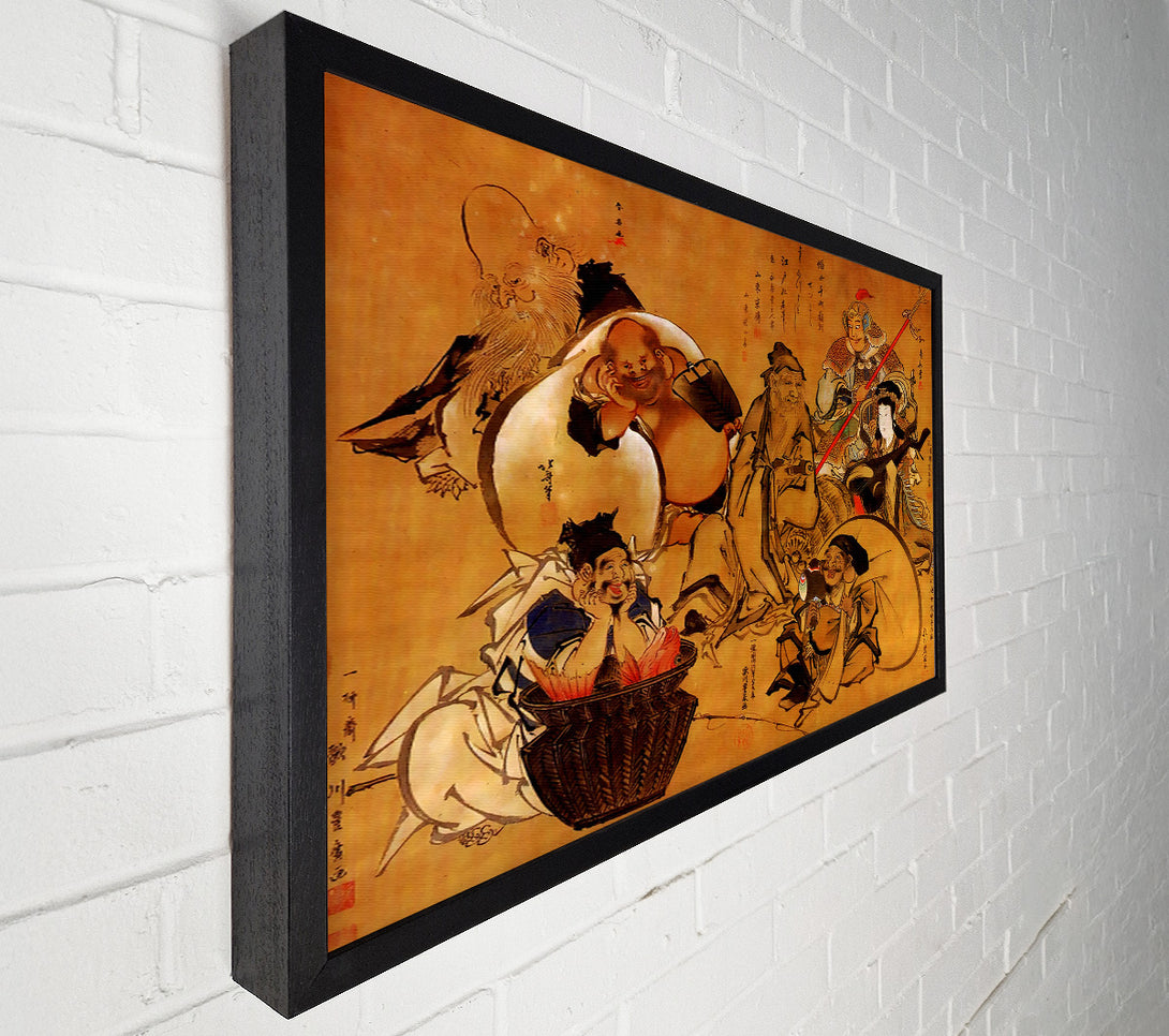  A Canvas Print of Hokusai Seven Gods Of Fortune Canvas Wall Art
