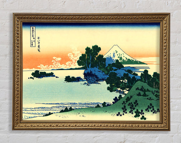 Hokusai Shichiri Beach In Sagami Province Framed Print