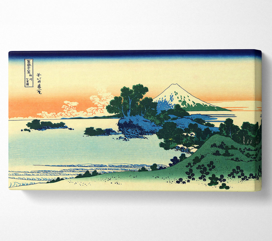  A Canvas Print of Hokusai Shichiri Beach In Sagami Province Canvas Wall Art