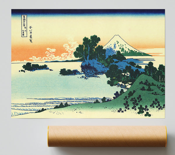 Hokusai Shichiri Beach In Sagami Province Poster