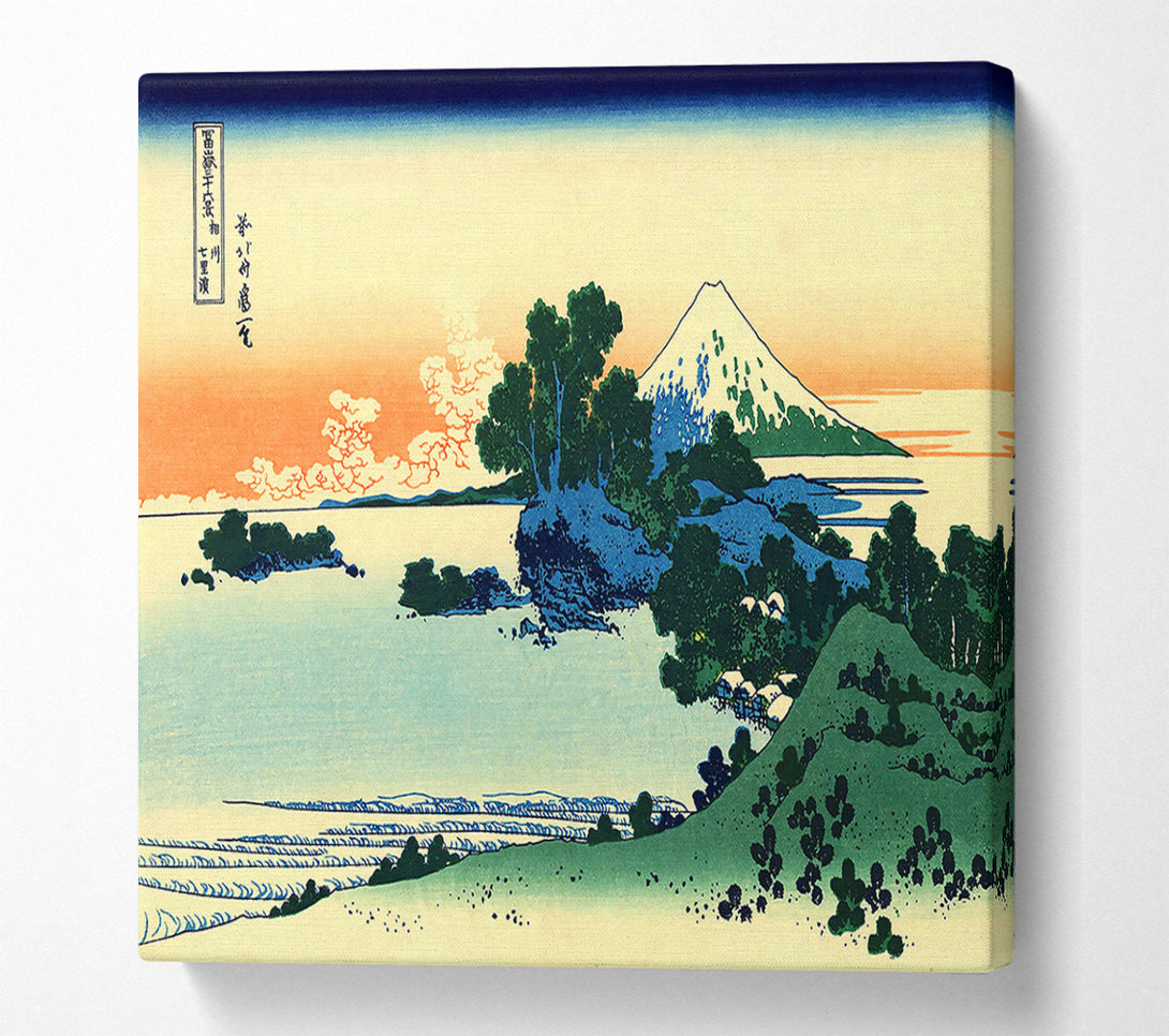 A Canvas Print of Hokusai Shichiri Beach In Sagami Province Canvas Wall Art