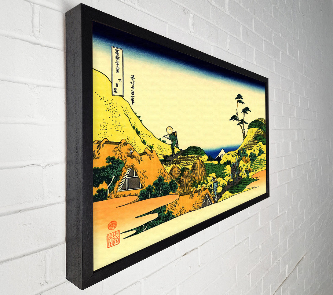  A Canvas Print of Hokusai Shimomeguro Canvas Art