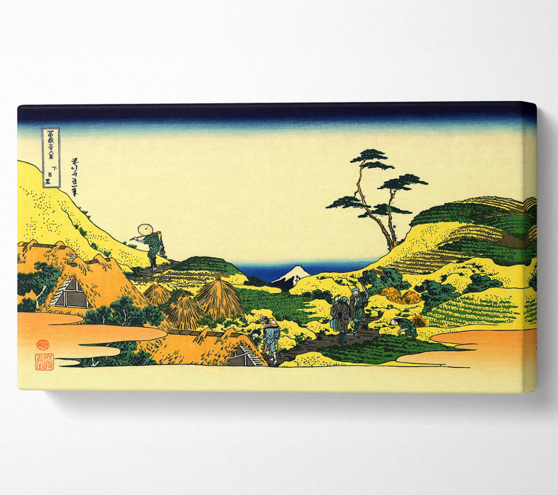  A Canvas Print of Hokusai Shimomeguro Canvas Art