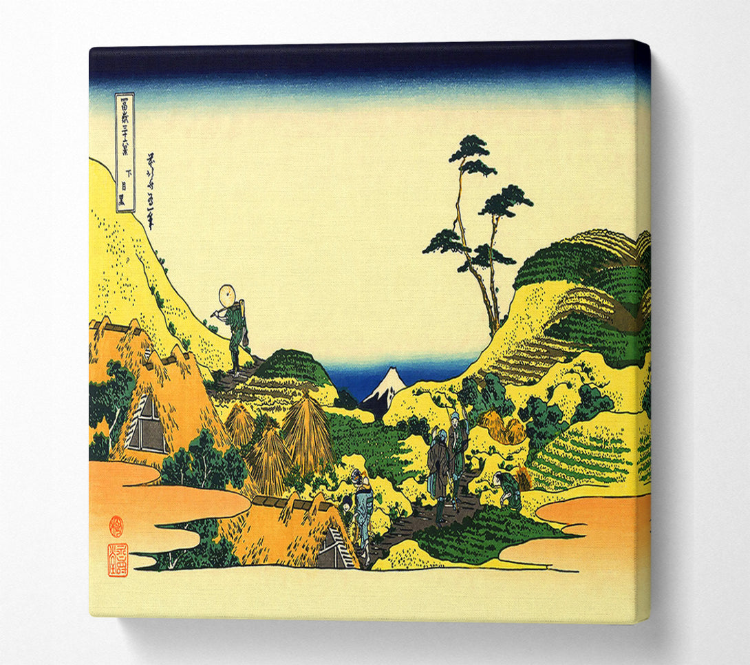  A Canvas Print of Hokusai Shimomeguro Canvas Art