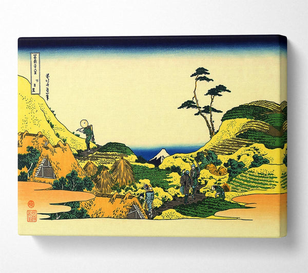  A Canvas Print of Hokusai Shimomeguro Canvas Art