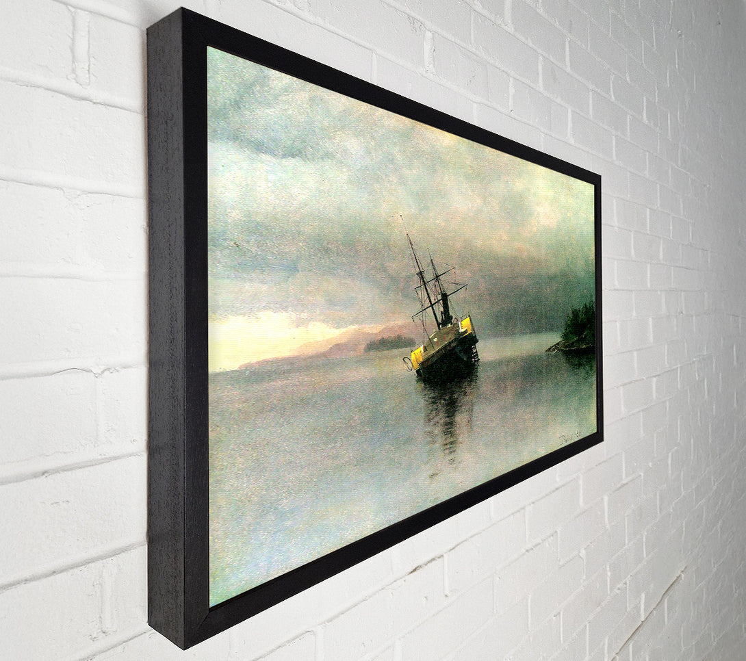  A Canvas Print of Bierstadt Shipwreck In Loring Bay Alaska Canvas Wall Art