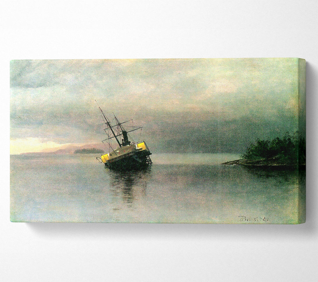  A Canvas Print of Bierstadt Shipwreck In Loring Bay Alaska Canvas Wall Art